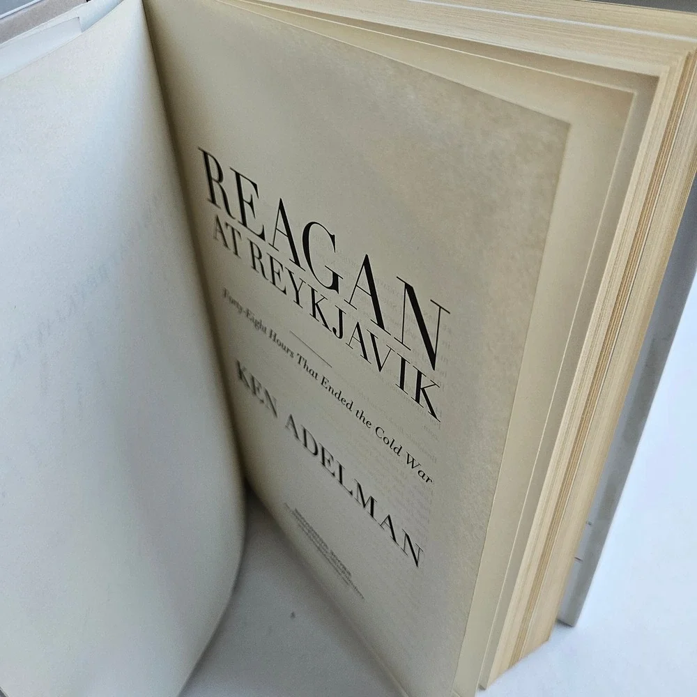 Reagan At Reykjavik Ken Adelman Hardcover Cold War History Book 9780062310194